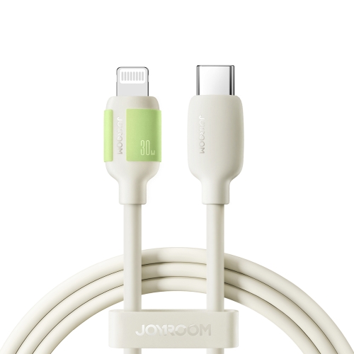 JOYROOM S-A53 Fluorescent Series 30W Type-C to 8 Pin Fast Charging Data Cable, Length: 4ft