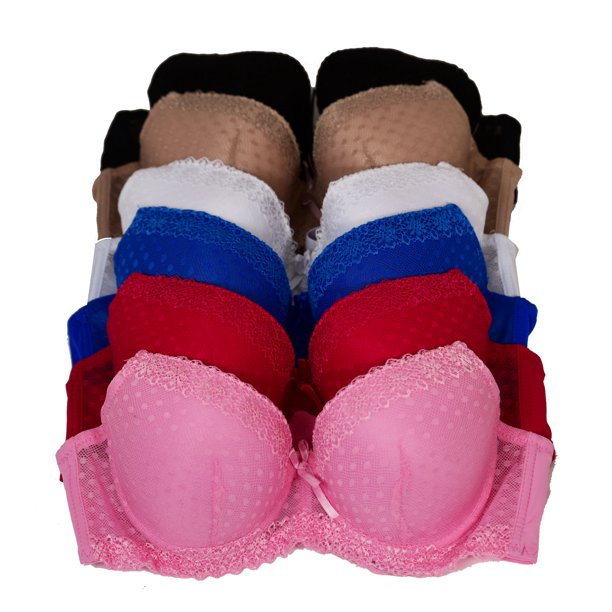 Push Up Padded Foam Multi Color Net Design Bra For Women-01 Piece. 