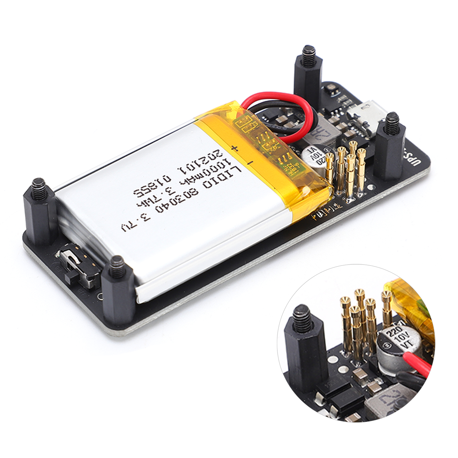 UPS Power Board Supply Charger Printed Circuit 400mA for Raspberry Pi Zero. 