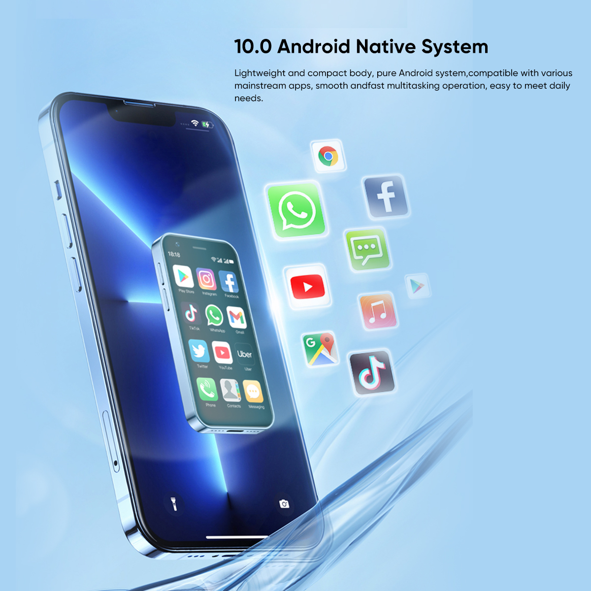SOYES XS16/XS15 Mini Android Smartphone 3G/4G Network 2GB RAM 16GB ROM 3 Display 5MP Camera Dual SIM With Play Store WhatsAPP. 