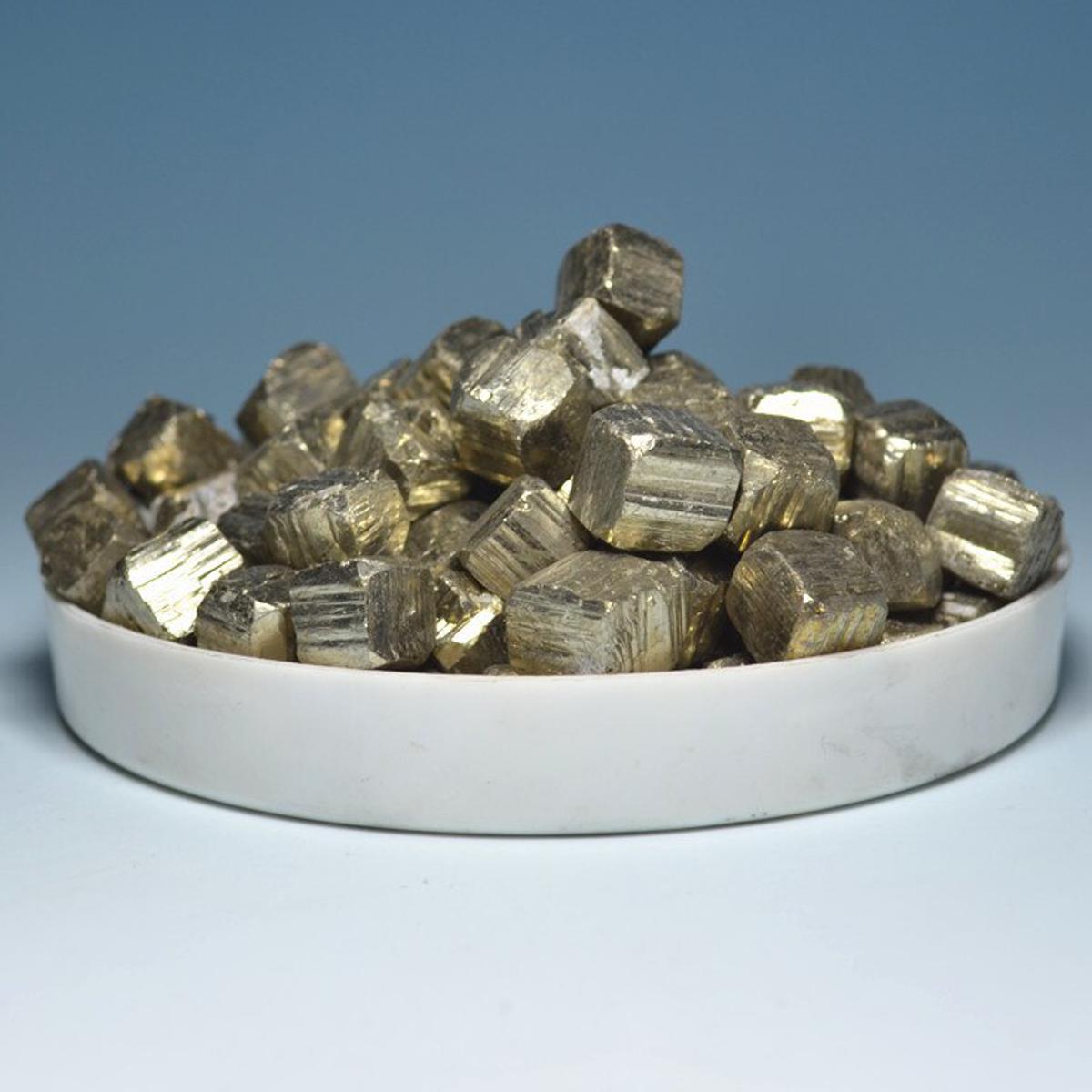 50g High-density cubic Pyrite experimental specimen