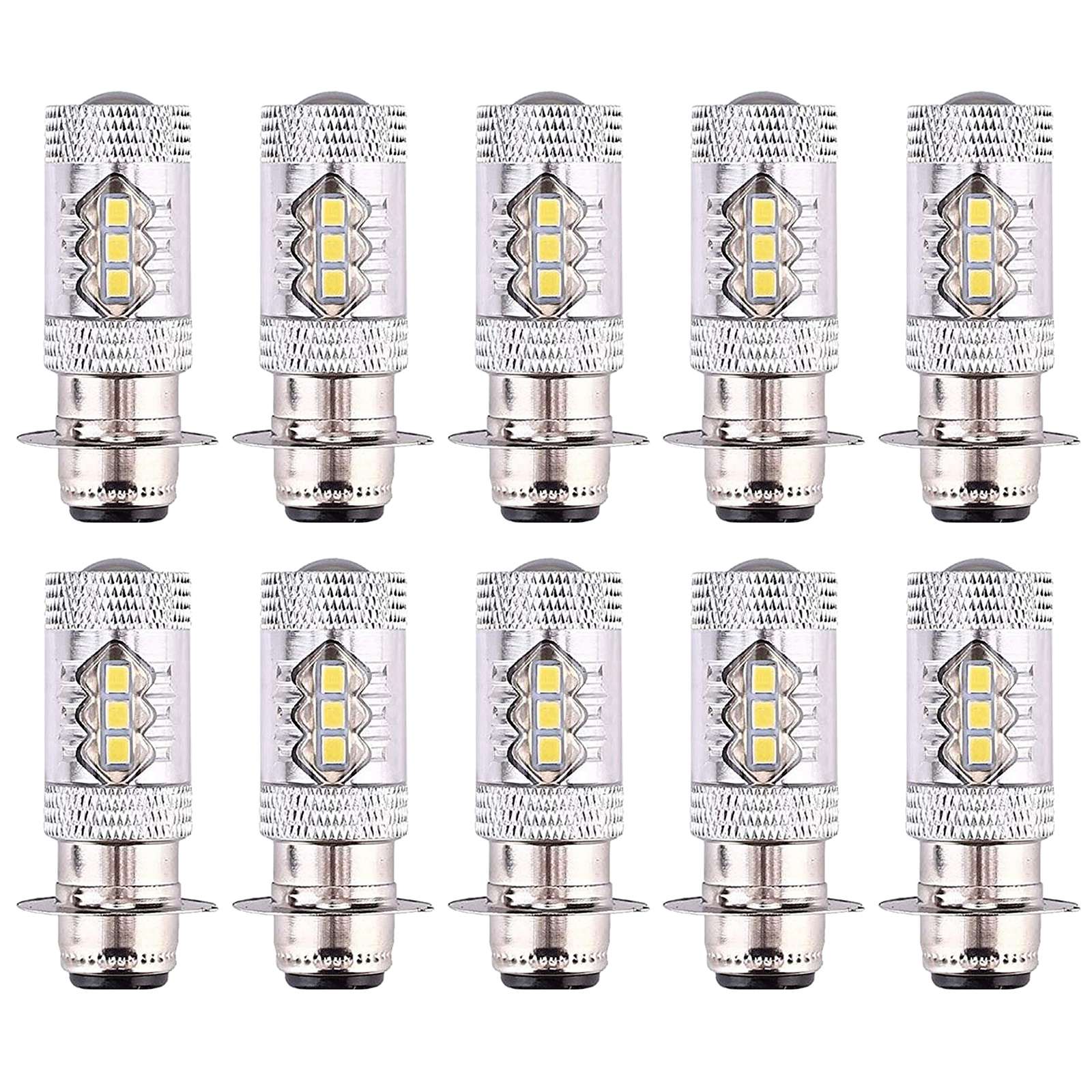 10X H6 Headlight LED Light Bulbs 12V White 80W Fog Light Bulb Auto Indicator Lamp 6000K Auto LED Parking