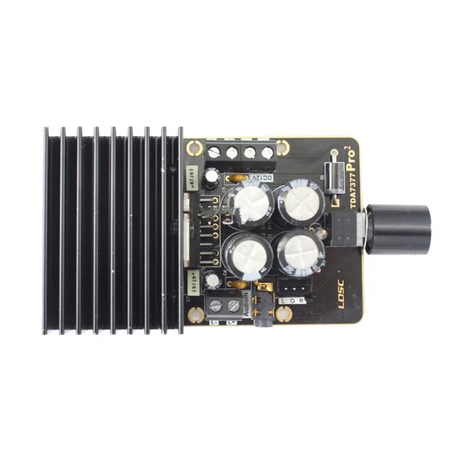 Official High quality TDA7377 30W + 30W DC9-18V Stereo class AB Digital power hifi Amplifier Audio Board for 4-8 ohm Speaker