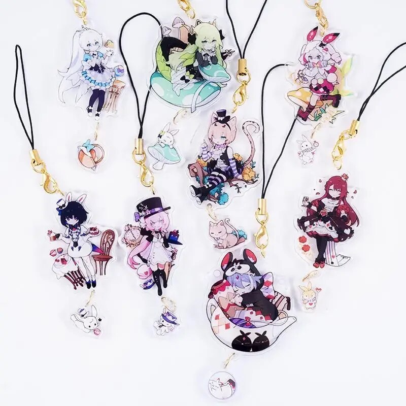 Honkai Impact 3rd Elysia Childlike Wonderland Acrylic Keychain For IPhone/Xiaomi/Huawei Mobile Phone Case Key Chain Cover Hang. 