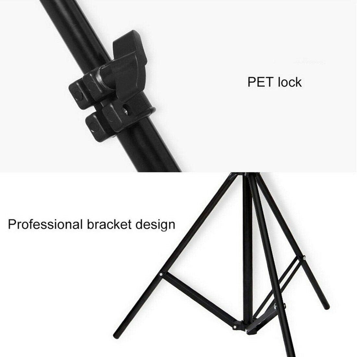6 Feet Adjustable Light Stand Tripod Stand for Mobile Aluminum Alloy Material with MOBILE HOLDER FREE. 