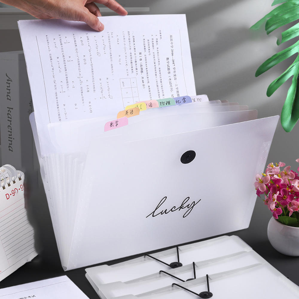File Organizer With 8/12 Pockets Zipper File Folder Transparent File Packet. Multi-pocket File Folder Expandable File Holder Waterproof Expanding File Folder. 