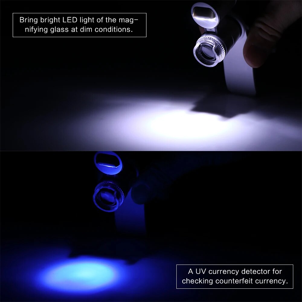 Universal Mobile Phone Microscope Macro Lens 60X Optical Zoom Magnifier Micro Camera Clip LED Lenses For iPhone SE 5S 6S Plus. 