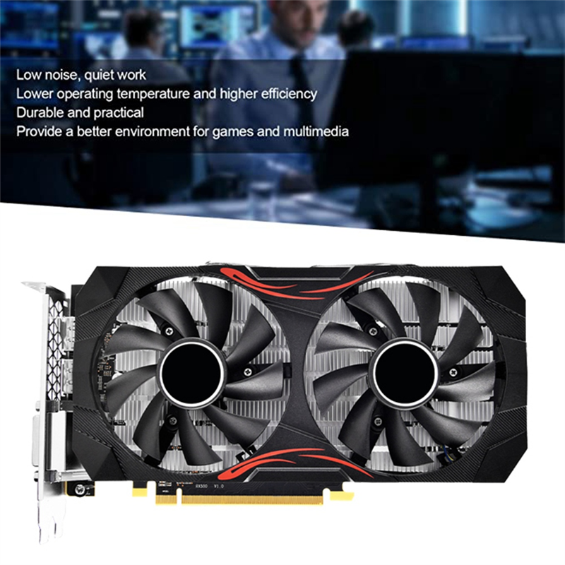 RX580 8GB DDR5 256BIT 2048SP Graphics Card 8Pin Dual Fan for AMD Mining Game Graphics Card. 
