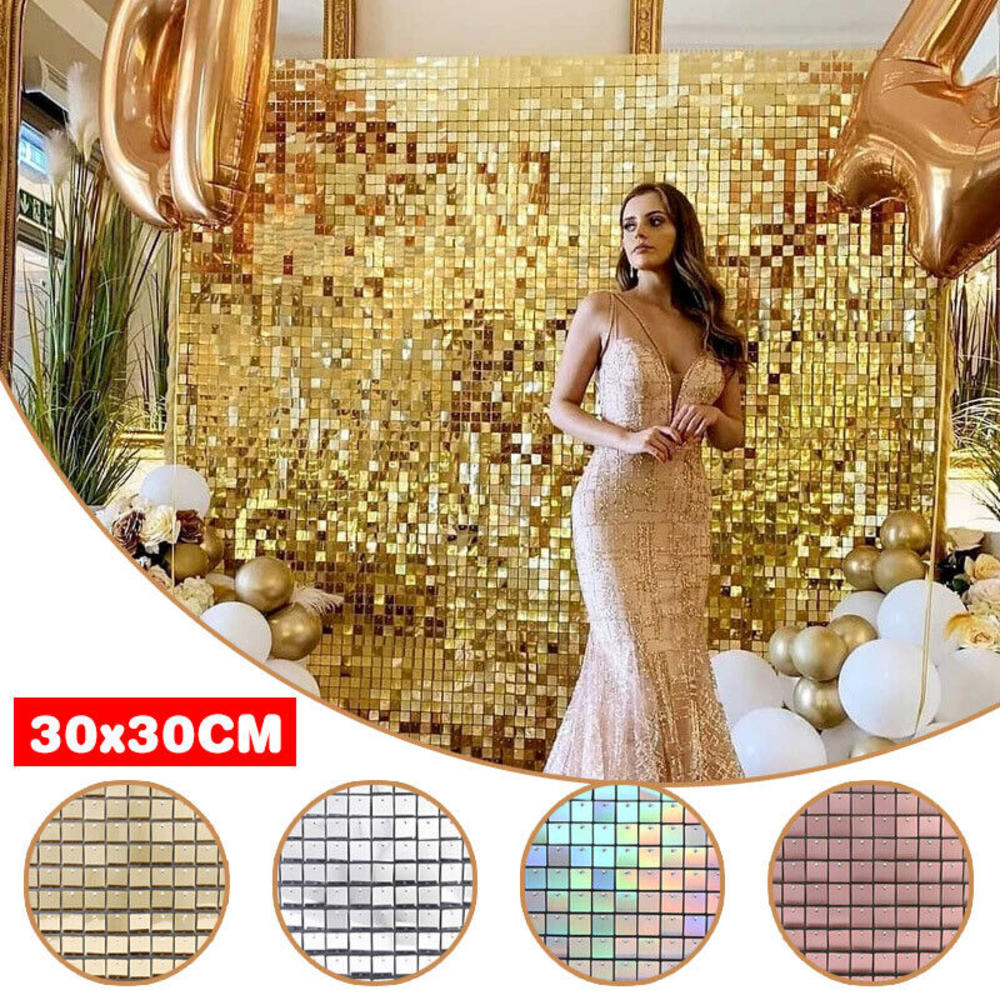 Glittery Backdrop Wall Panels Glamorous Dazzling Sparkling Sequin Backdrop Shimmering Luxurious Shimmer Backdrop for Wedding
