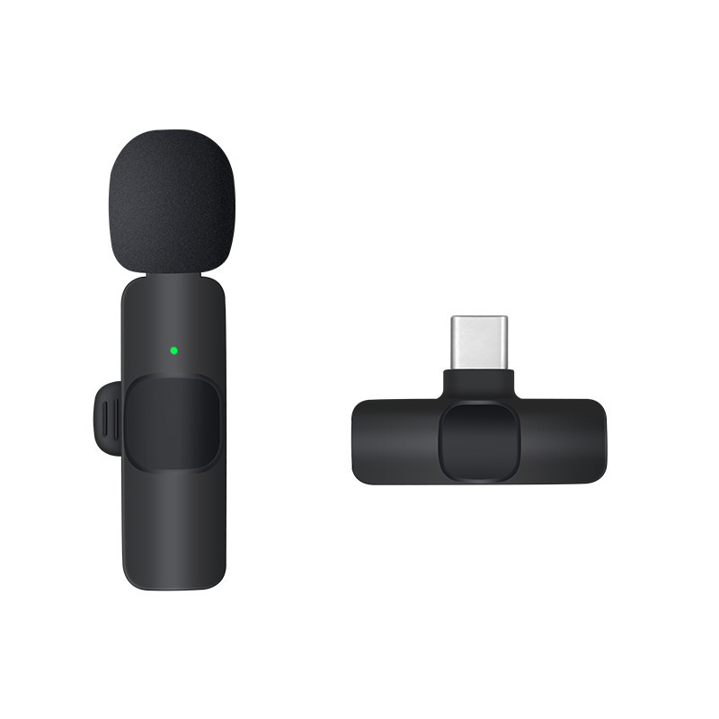 Wireless Neckline Clip Microphone Mouthpiece Intelligent Noise Reduction Live Video Equipment One Two Bluetooth Connection Monitor Reverb. 
