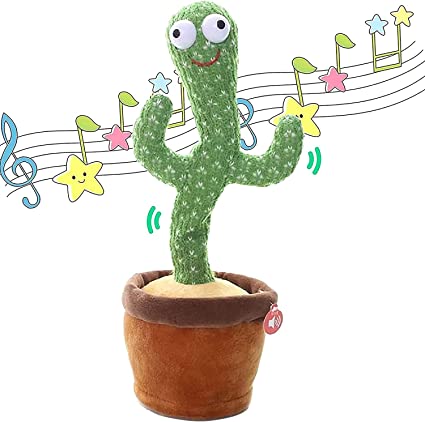 dancing cactus twisting music toy