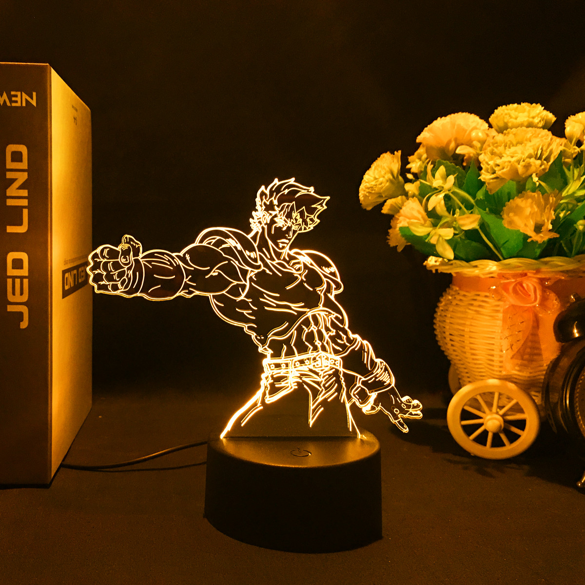 Anime JoJo Bizarre Adventure 3d Night Light Hol Horse for Bedroom Decor Light Birthday Gift for Him Manga Jojo Led Lamp. 