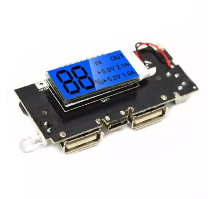 Mobile Power Bank Circuit Dual Usb 5V 1A 2.1A Mobile Power Bank 18650 Battery Charger Pcb Power Module For Phone Diy Led Lcd Module Board. 