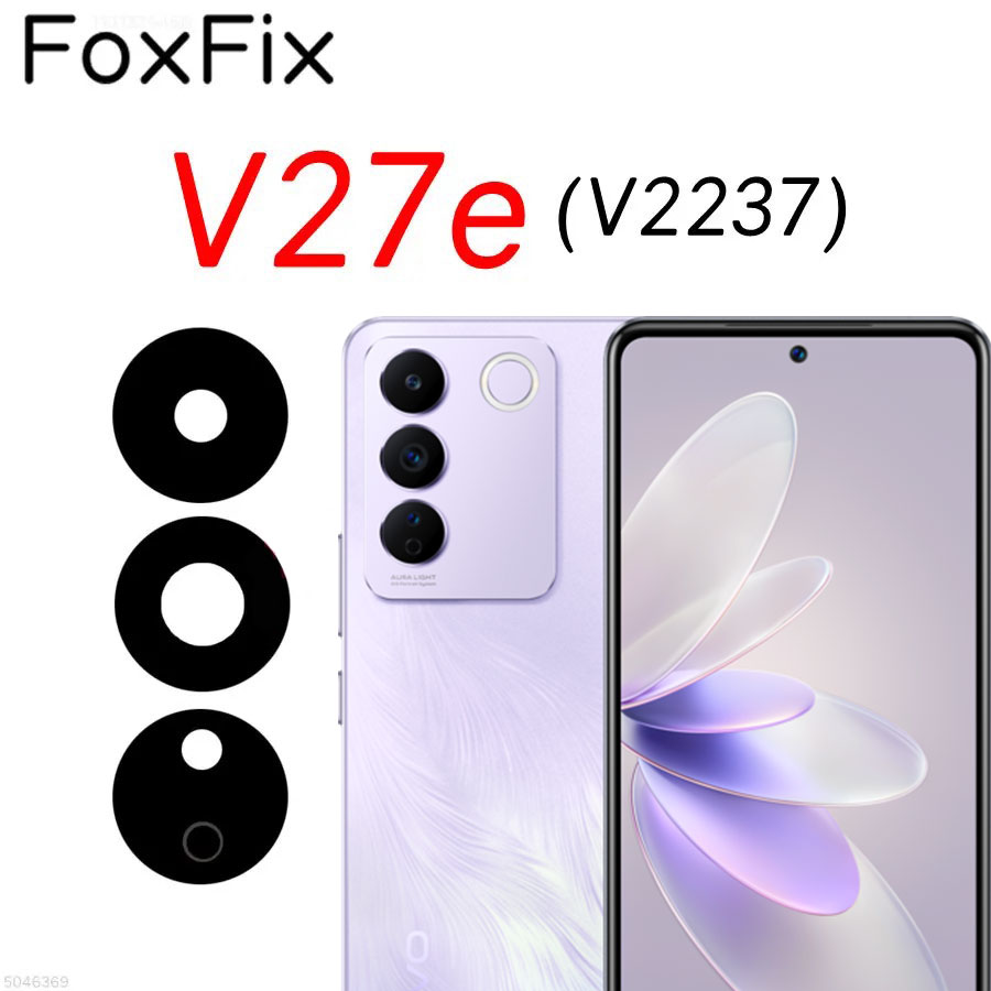 Back Rear Camera Lens Glass Compatible with Vivo V27 V27e V27 Pro Camera Lens Glass Without Frame. 