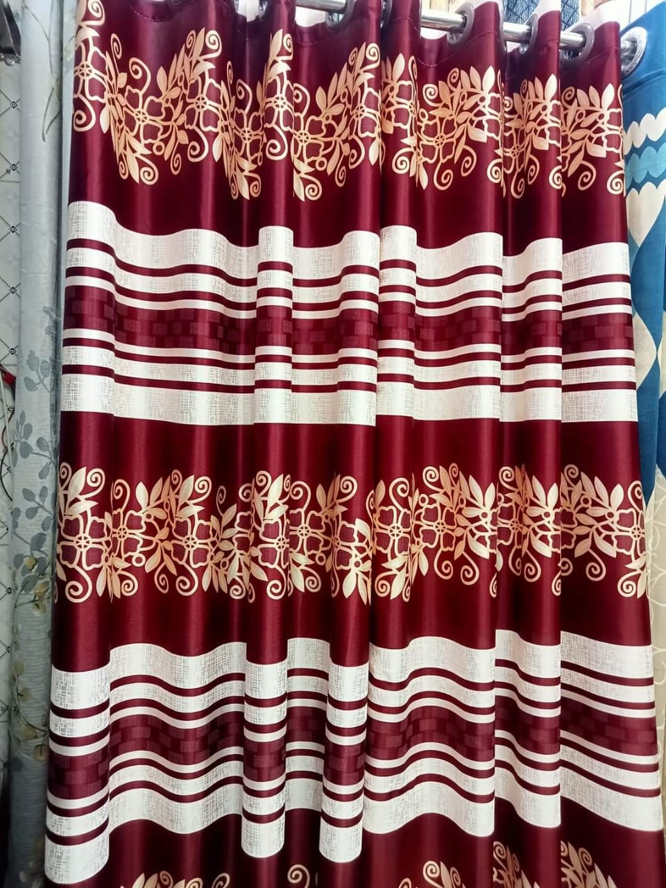 Curtain Porda Synthetic Curtains Indian 42 80 Inch Standard Size 1pcs