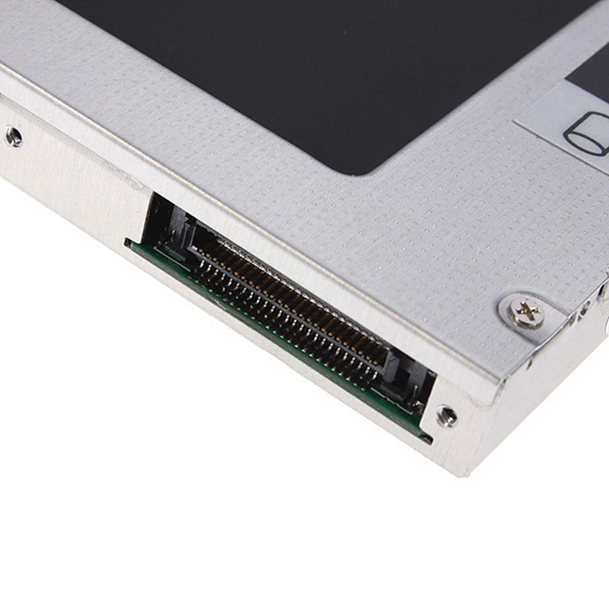 12.7mm Universal PATA IDE To SATA 2nd SATA HDD Hard Drive Disk Bay Caddy+Screws -. 