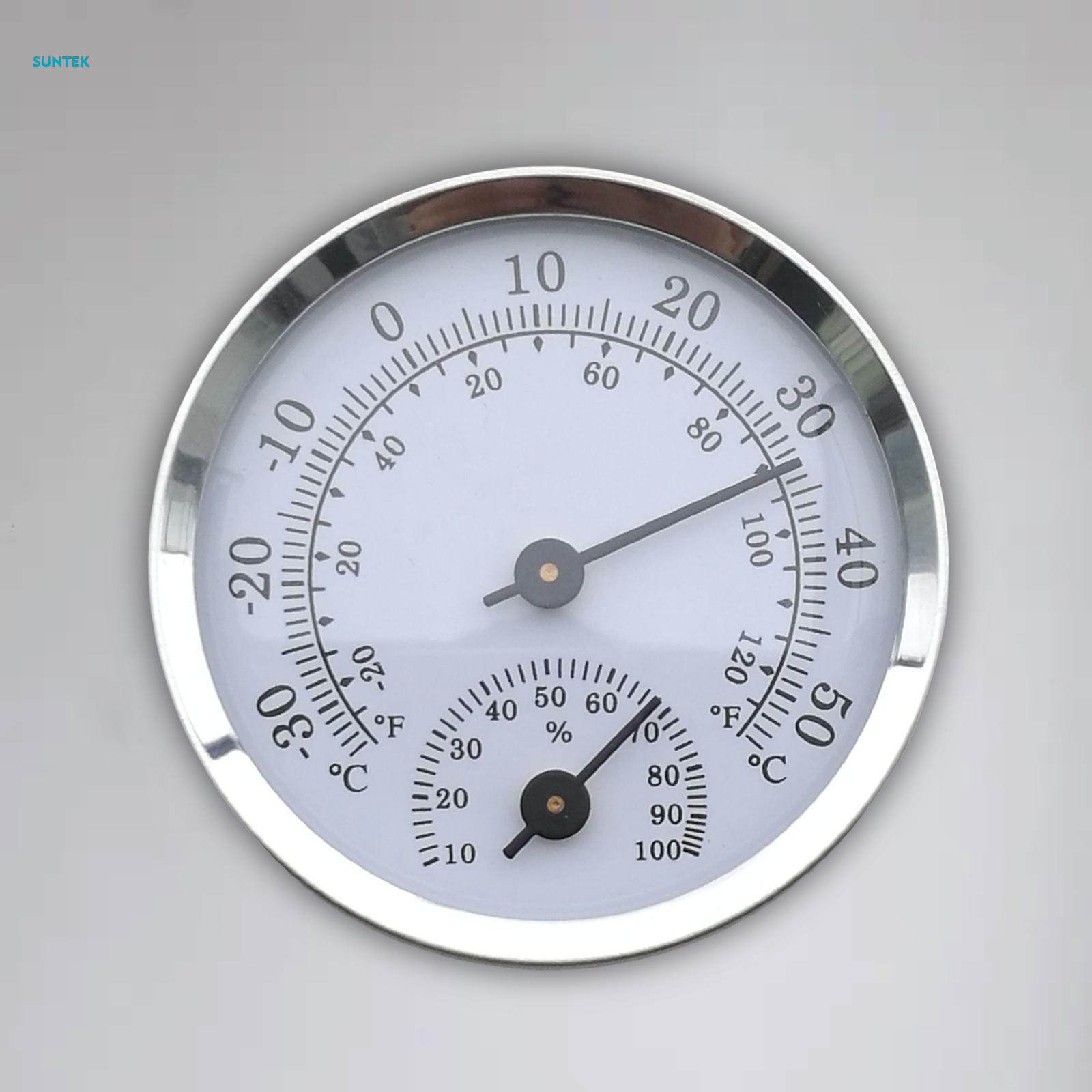 Round Temperature Humidity Meters High Precision Digital Display Wall Mounted Humidity Gauge Monitor Indoor Temperature Meter for Bedroom Cellar. 