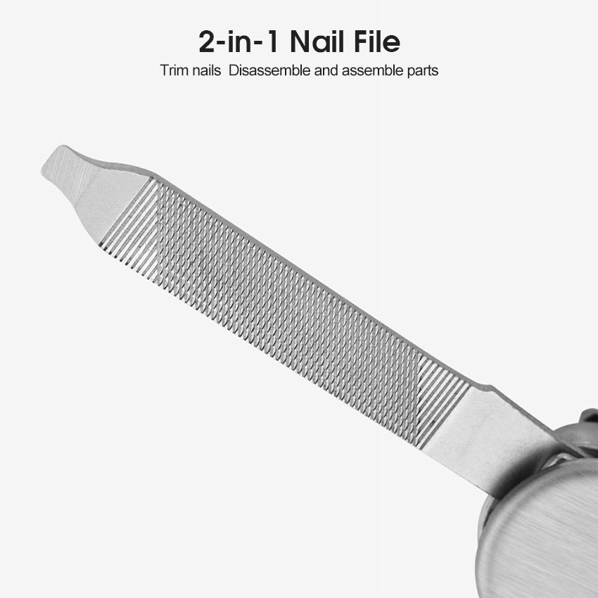 Nail Clippers Keychain Nail Clipper Stainless Steel Nail Clipper Foldable Nail Cu-tter 4 In 1 Multifunctional Nail Care Tools EDC Utility Tool with Nail Clipper Pocket Kni-fe Scissors Tweezers. 