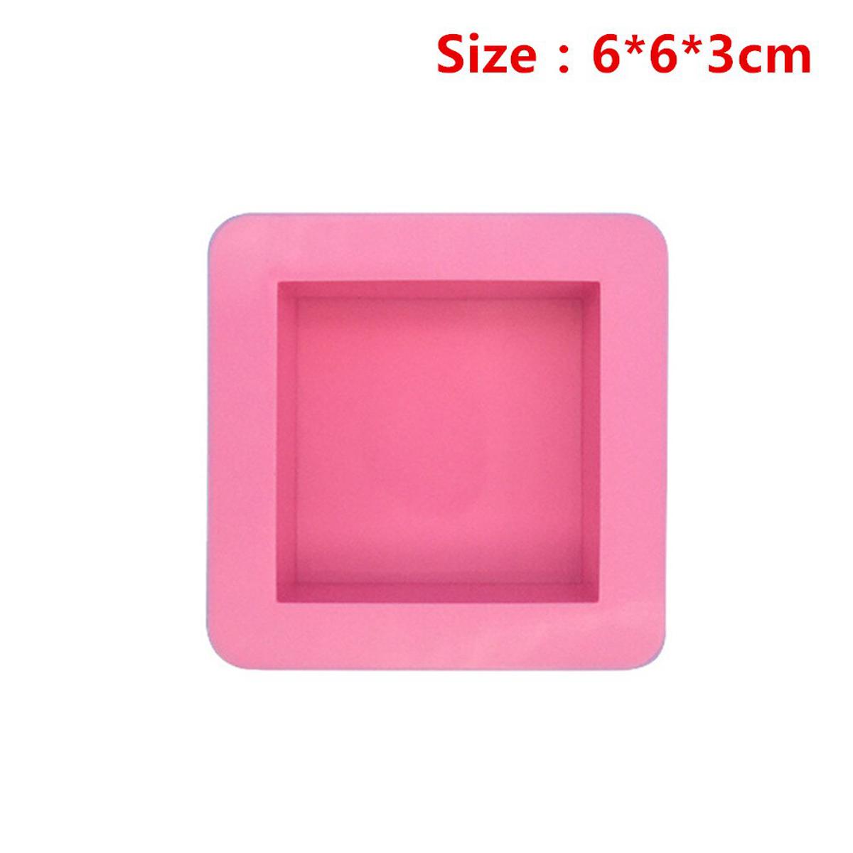 【happy one】Cube Square Soap Candle Cake Jello Lotion Bar Silicone Mold