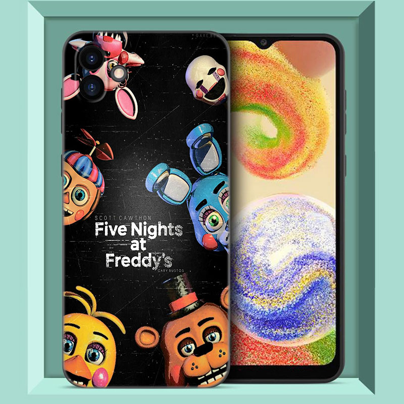 Fnaf Animatronics Phone Case For Samsung Galaxy A01 A03 Core A04 E A02 A05 A10 A20 A21 A30 A50 S A6 A8 Plus A7 2018 Black Cover. 