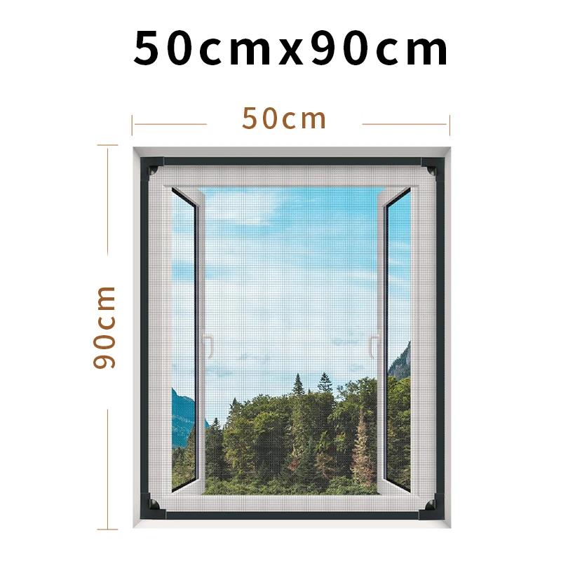 New magnetic mosquito net for window screen mesh custom magnet ventilated tulle curtains adjustable and easy to install. 