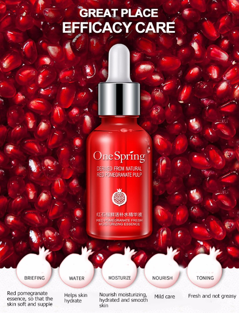 One Spring Red Pomegranate Nourishing Moisturizing Essence Serum-15 ml. 