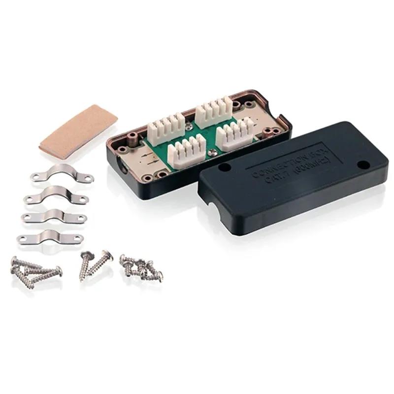 RJ45 Junction Box Network CAT7 600MHz Ethernet LAN Cable LSA Connection Adaptor RJ45 Extention Adapter RJ 45 Extention Box. 