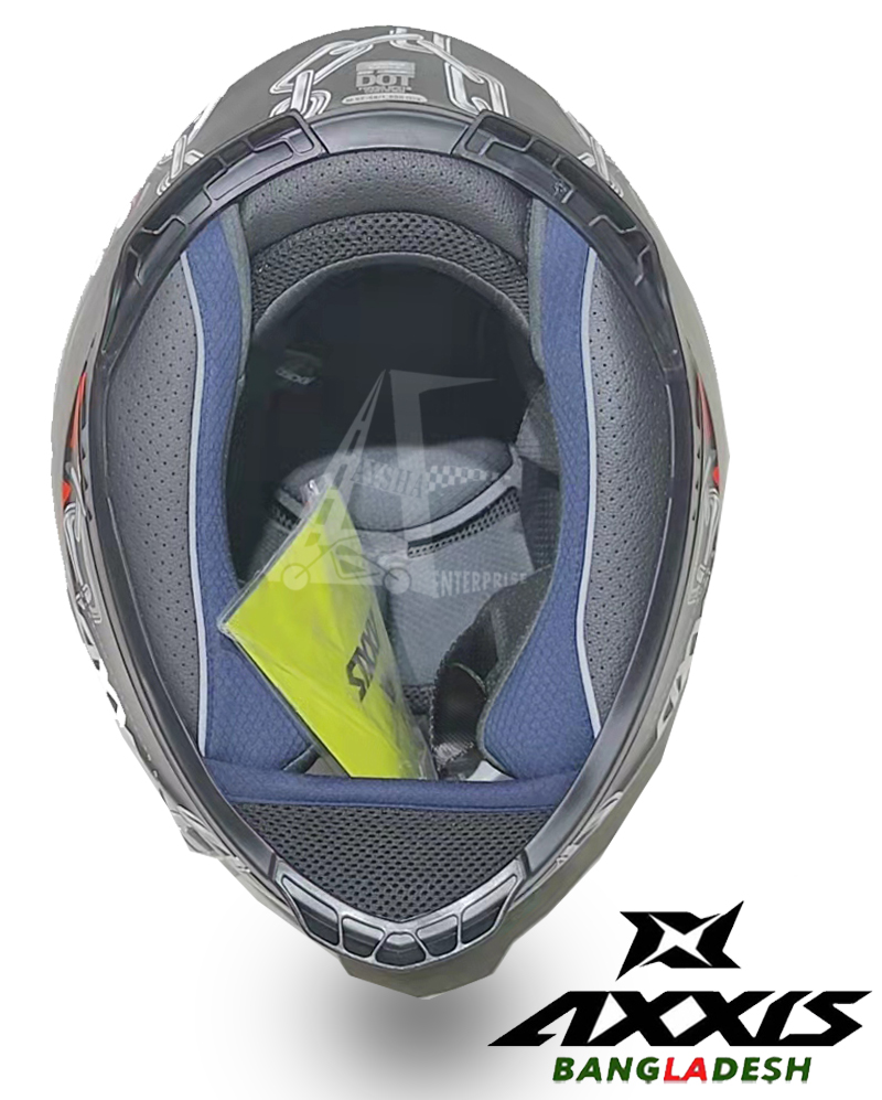 Full Face Axxis Eagle Cyber Bull A1 Matt White. 
