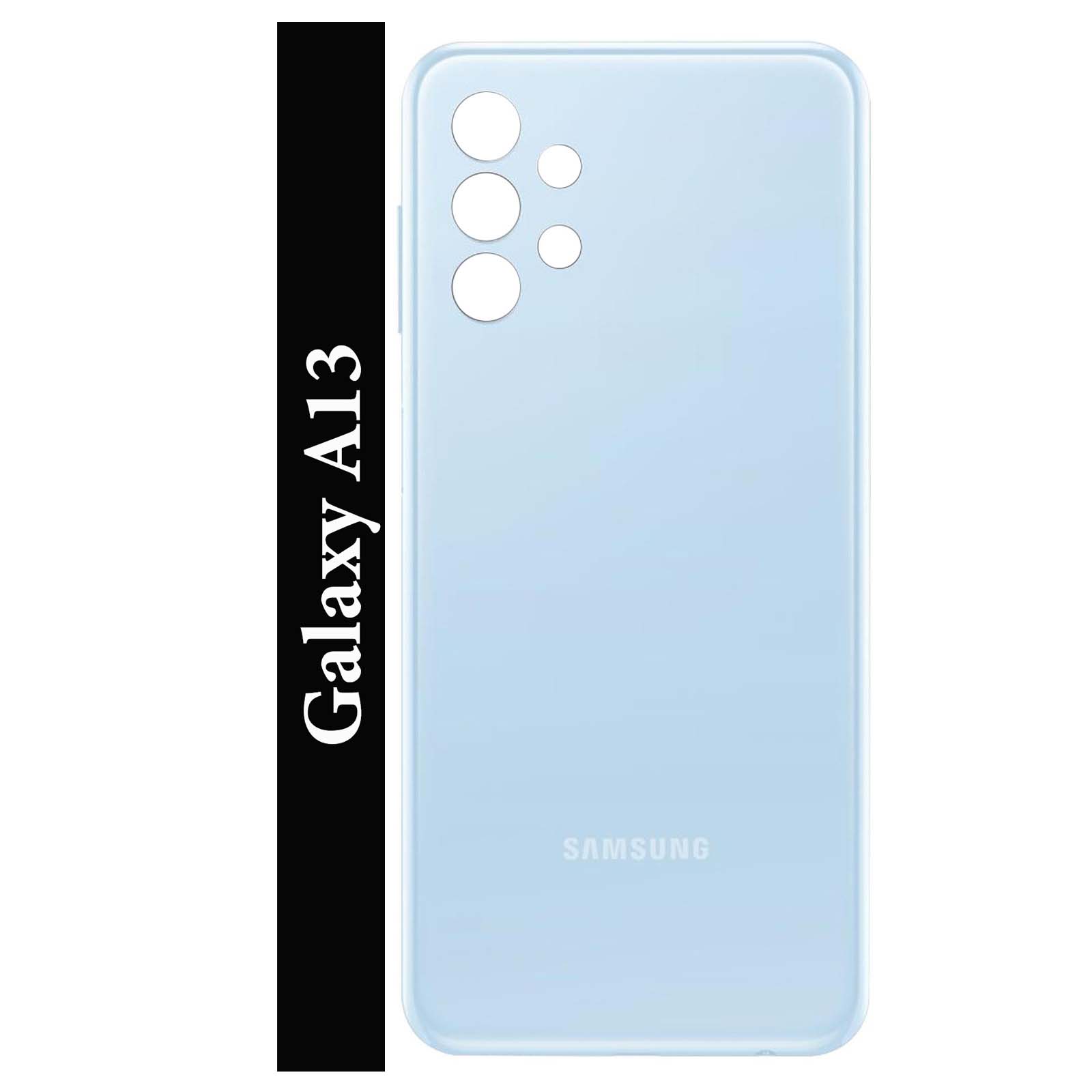 Samsung Galaxy A13 A135 Back Panel/Backshell/ Casing + Side Buttons+Logo Without Camera Lens Glass-All Colors Available. 