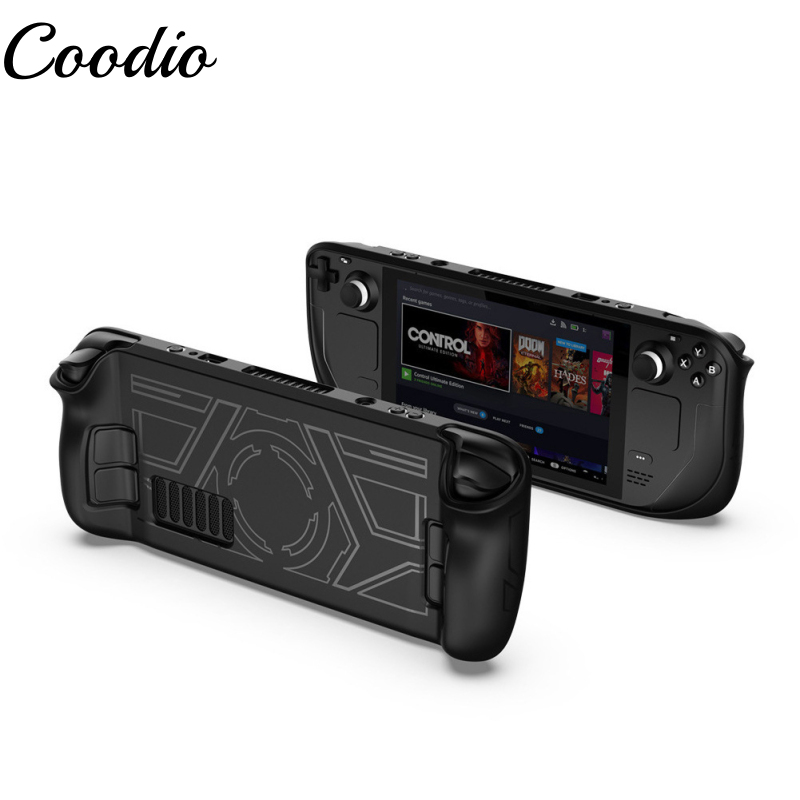 Coodio Soft Silicone Shell Shockproof Non-slip Protective Cover Compatible For Steam Deck Game Console Ty-2830. 