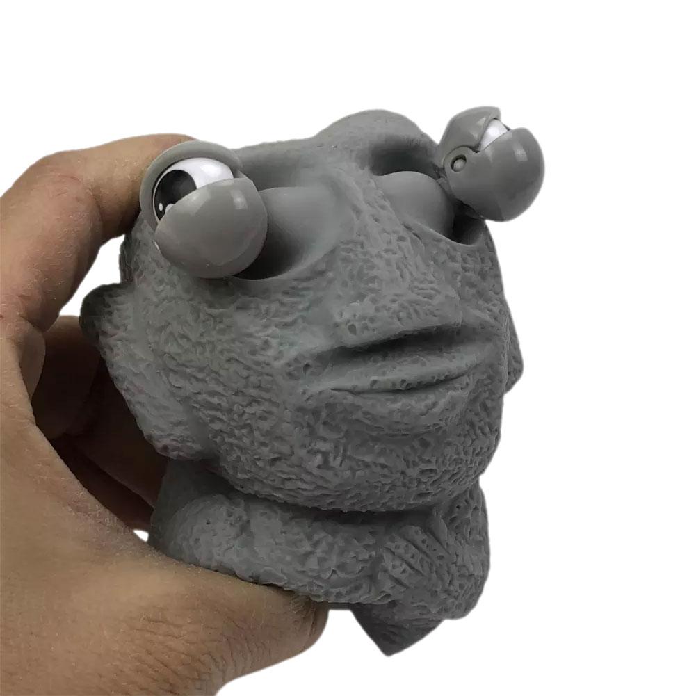 Eye-Popping Rock Man Toy Decompression Funny Toy Creative Venting And Squeezing Novelty TPR Toys. 