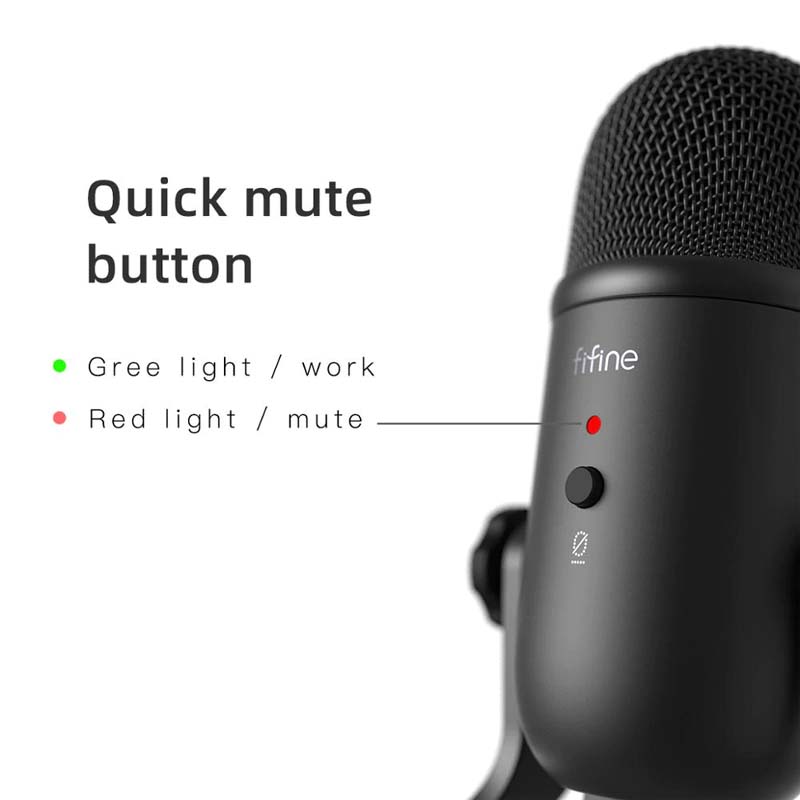USB Podcast Microphone for Recording Streaming, Condenser Computer Gaming Mic for PC. 