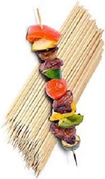 Bamboo 12 inch bbq Stick, Suslik Sticks & Kabab Kati 50 piece. 