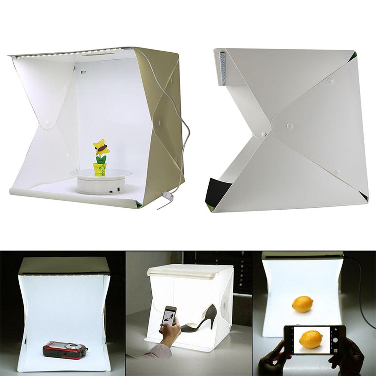 Portable Mini Box Light Room Photo Studio Photography LED Lighting Backdrop With 4 Backdrop Cloth effect and easy to use