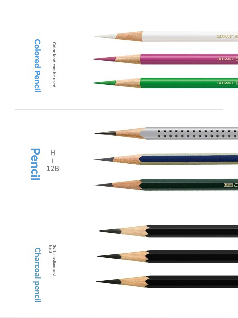 Faber Castell Artists Long Point Pencil Sharpener Manual for Art Charcoal Pencils/Drawing/Sketching Pencils Adjustable Points. 