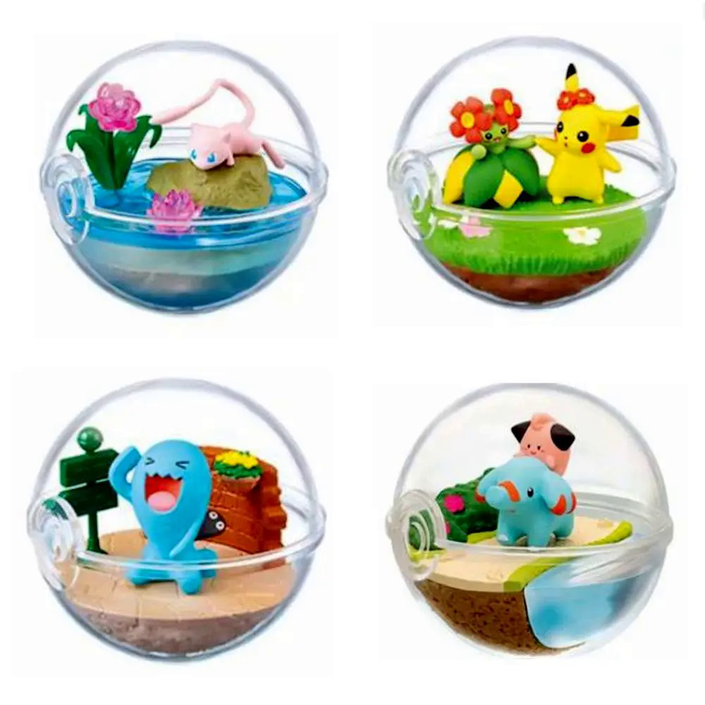 1 Pcs Cute Crystal Pokeball Pokemon Action Figures PVC Model Eevee Articuno Gengar Mewtwo Rowlet Statue Collection Kid Gift Toy Dislikelike. 