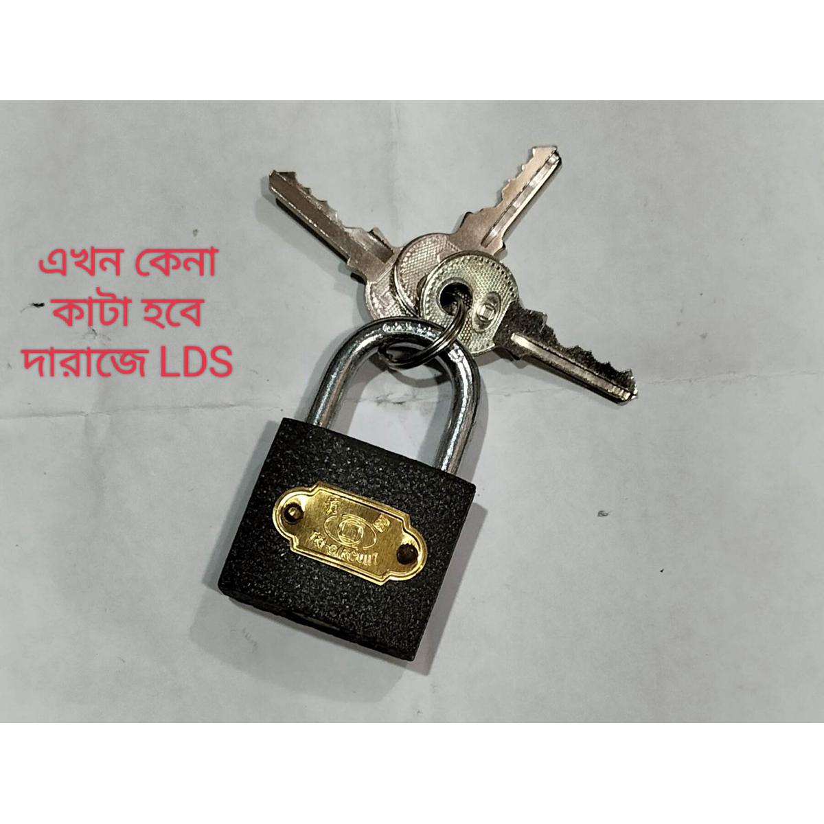 IRON PADLOCK TRI CIRCUIT SIZE 32 MM 1PCS