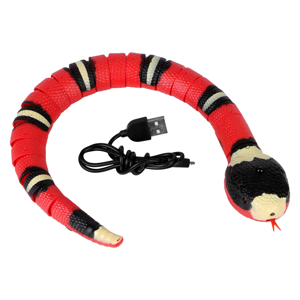 Smart Sensing Interactive Kitten Toy for Dogs Pet Cat Toys Teasering Play Automatic Electronic Snake USB Rechargeable. 
