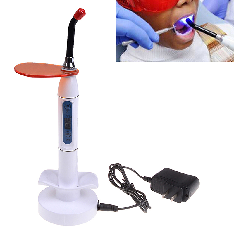 Wireless LED Dental Curing Light blue Cordless Cure Light Lamp Curing Machine. 