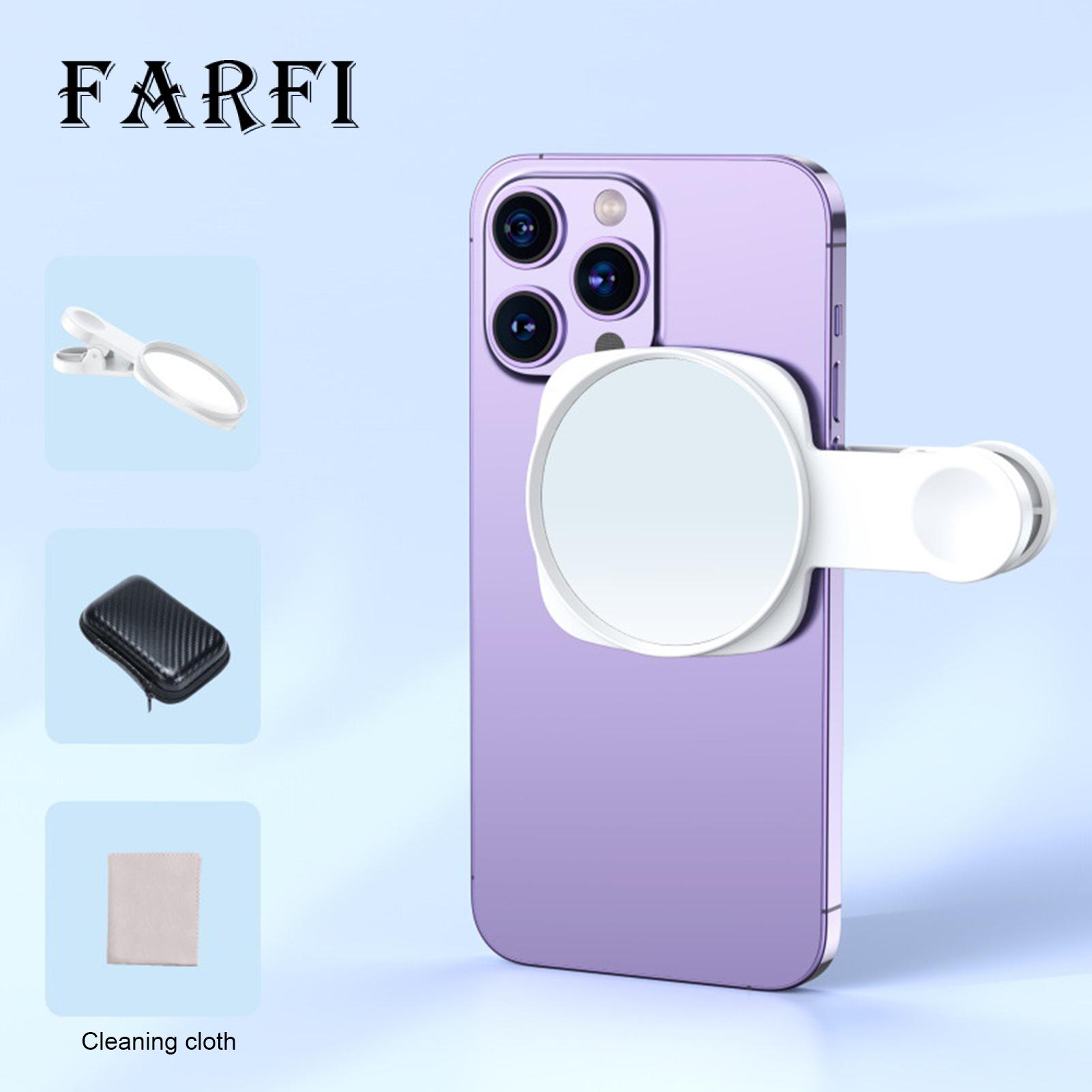 Rear Camera Selfie Mirror Portable Selfie Mirror for Smartphone Camera Clear Reflection Anti-slip Lightweight Adjustable Clip Kit for Perfect Selfies Ideal for Mobile Phone Selfie Mirror. 