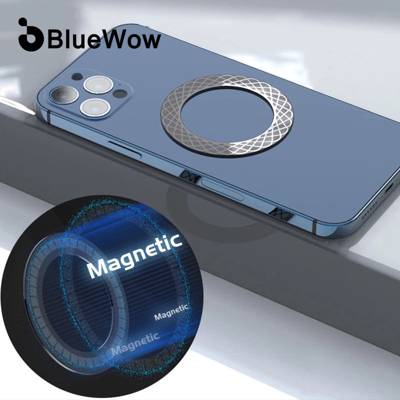 BlueWow Sjp-T12 Magnetic Metal Plate Sticker Rings For Wireless Charger Magnet Car Mobile Phone Holder Iron Sheet iPhone And Android
