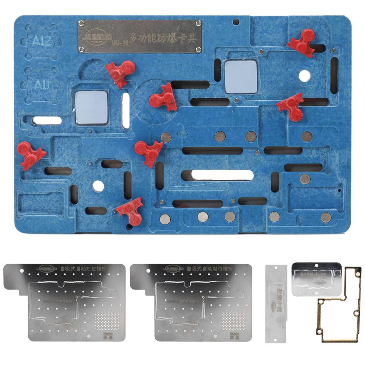 KOGEEK Explosion-proof Cooling Tin Multifunctional Platform PCB Holder Jig for IPX/XS/XS MAX Motherboard Fixture Repairing Tool