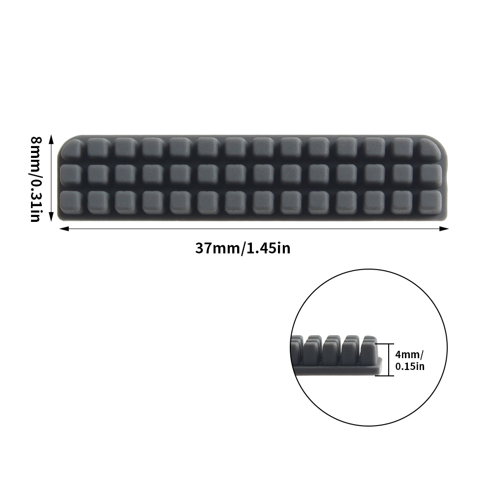 Nozzle Brush for Bambu Lab A1/A1 Mini Prusa XL Wiper Silicone Brush Hotbed Mounted Scrubber Cleaning Tool 3D Printer Accessories. 