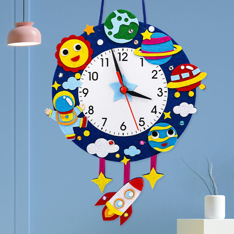 Manualidad Reloj De Carton Creativo Para Niños Relojes De Carton