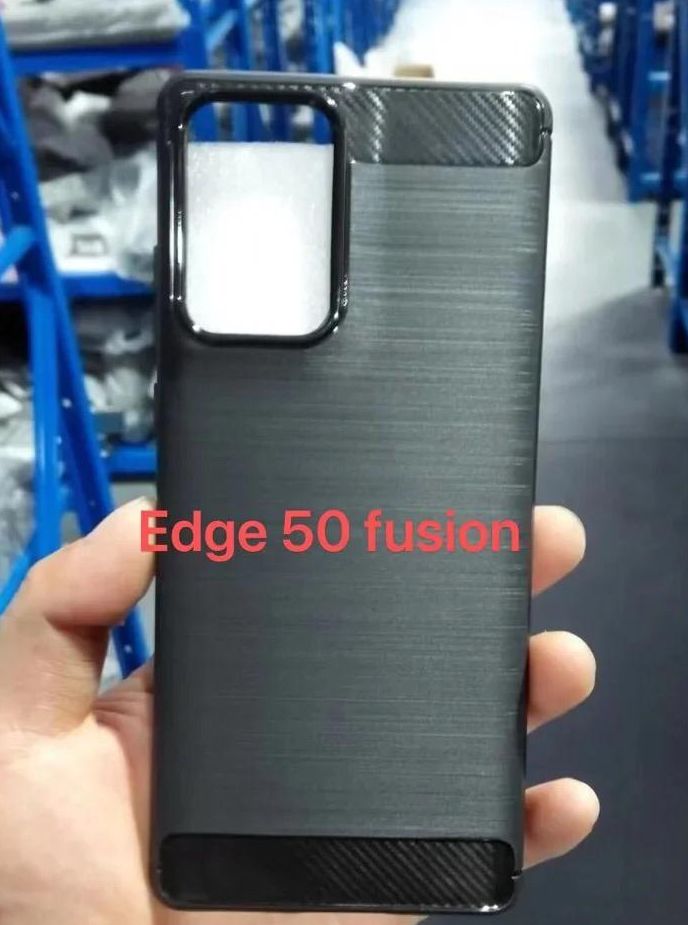 For Motorola Edge Spigen 50 Fusion Case Silicone Back Cover With Carbon Fiber Texture Motorolla Edge50 Fuson Case. 