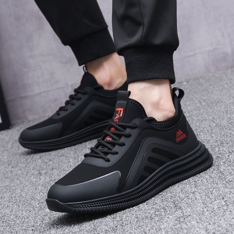 Mesh Surface Shoes Men's Breathable Sneaker Men's Shoes Spring Casual Shoes All-Match Soft Bottom Soft Surface Pieces. 