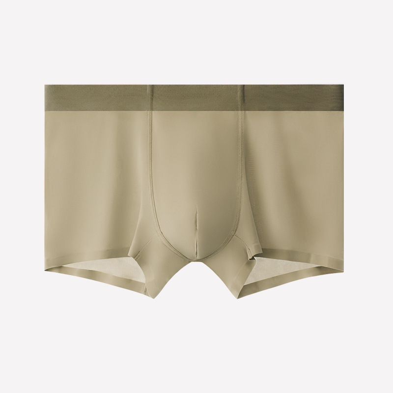 Men's Underwear Ice Silk Summer Ultra-Thin Quick-Drying Underwear Men's Large Size Ice Antibacterial Boxers in Stock Wholesale. 