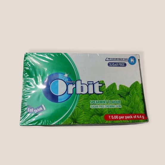 Orbit Chewing Gum Spearmint Flavor Sugar Free 3 Packet