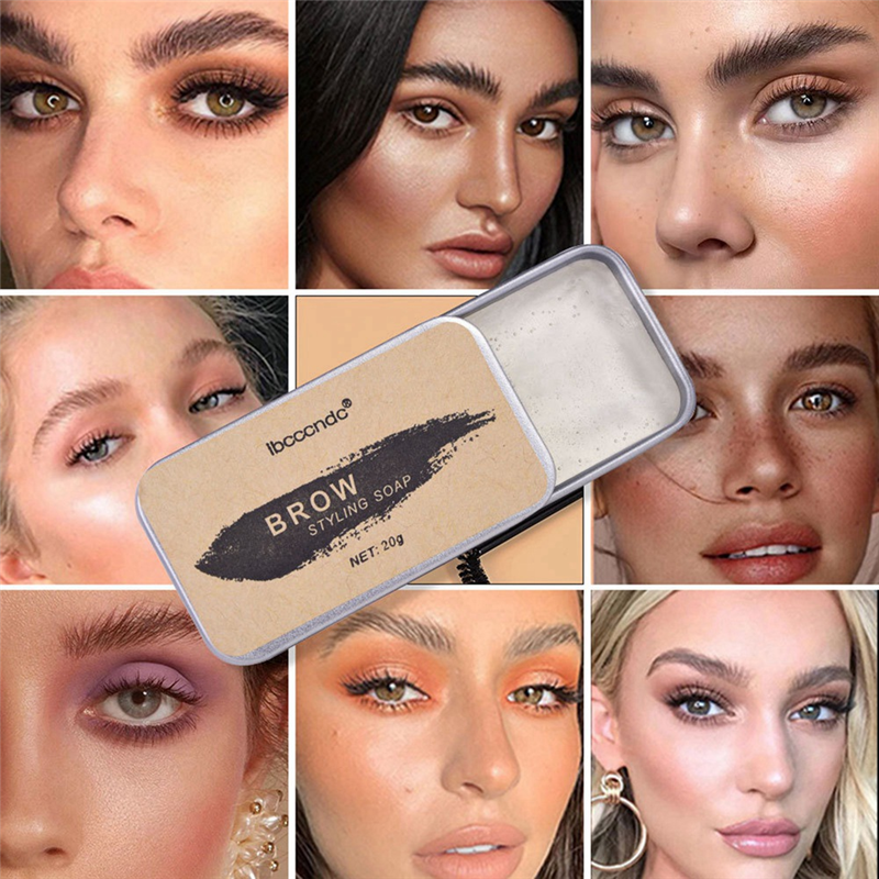 1 PCS 3D Feathery Brow Styling Soap Lamination Setting Gel Waterproof Long Lasting Brows Eyebrow Gel Pomade Kit. 