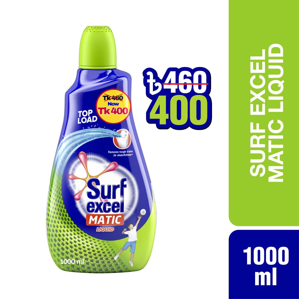Surf excel matic liquid detergent top load 1l daraz bd